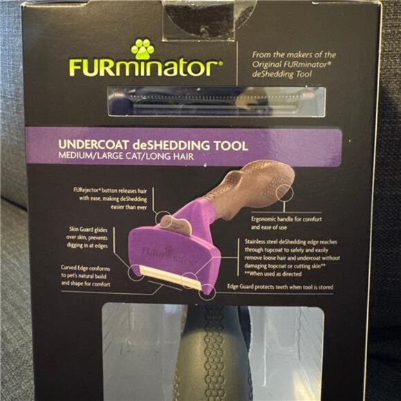 FURminator Short Hair Cat Deshedding Tool - Picture 4 of 10